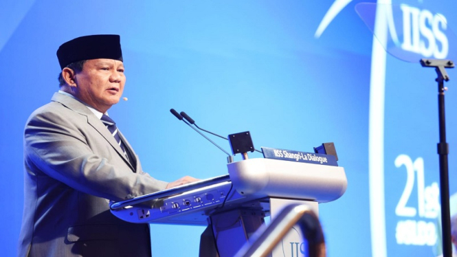 Menhan Prabowo Subianto di forum IISS Shangri-La Dialogue 2024, Singapura