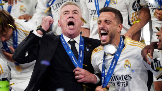 Carlo Ancelotti bersama Real Madrid