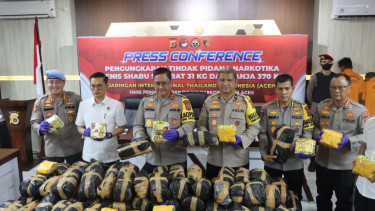 Polda Aceh Ungkap Peredaran 31 Kg Sabu Jaringan Internasional. (Ist)