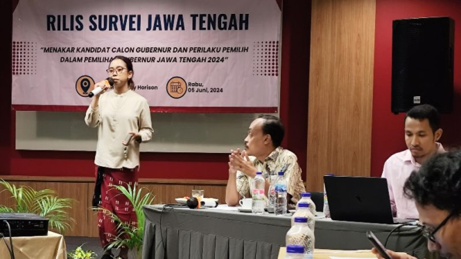 Rilis survei Pilkada Jawa Tengah.