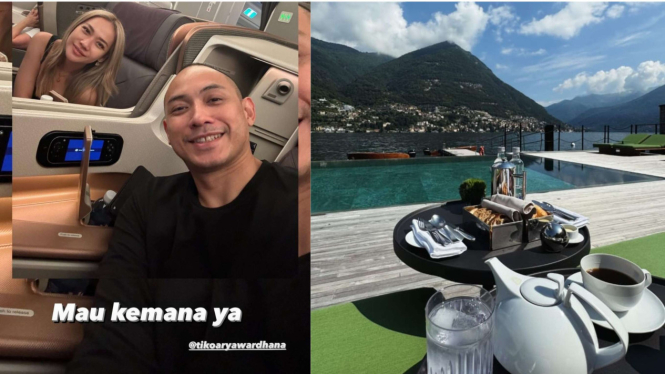 Intagram Story BCL dan Tiko Aryawardhana Liburan