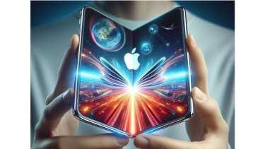 Ilustrasi iPhone Fold.