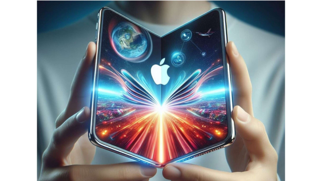 Ilustrasi iPhone Fold.
