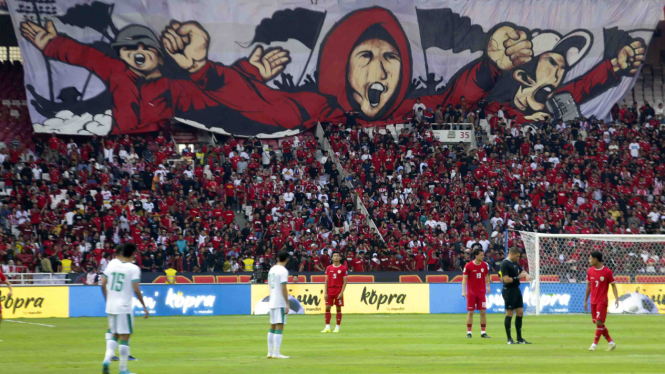 Suporter Timnas Indonesia vs Irak di Kualifikasi Piala Dunia