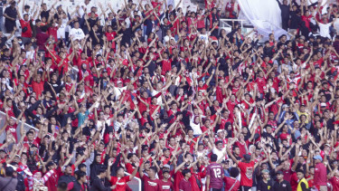 Suporter Timnas Indonesia vs Irak di Kualifikasi Piala Dunia