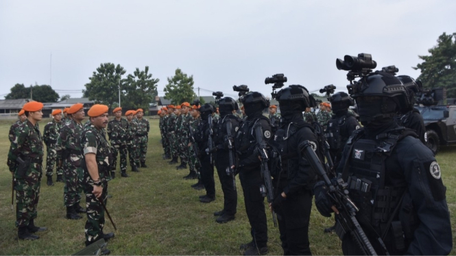 VIVA Militer: Dankopasgat Marsda TNI Yudi Bustami cek kesiapan Trisula Perkasa