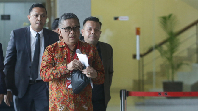 Sekjen PDIP Hasto Kristiyanto diperiksa KPK terkait Harun Masiku