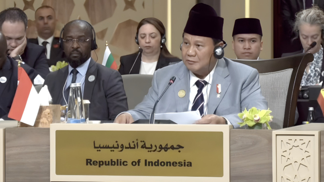 Prabowo Subianto di KTT “Call for Action: Urgent Humanitarian Response for Gaza”