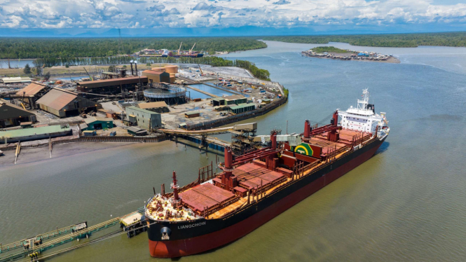 PT Freeport Indonesia kirim konsentrat tembaga perdana ke Smelter Gresik.