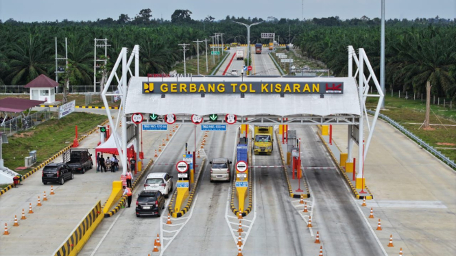 Gerbang tol Kisaran.(dok Hutama Karya)
