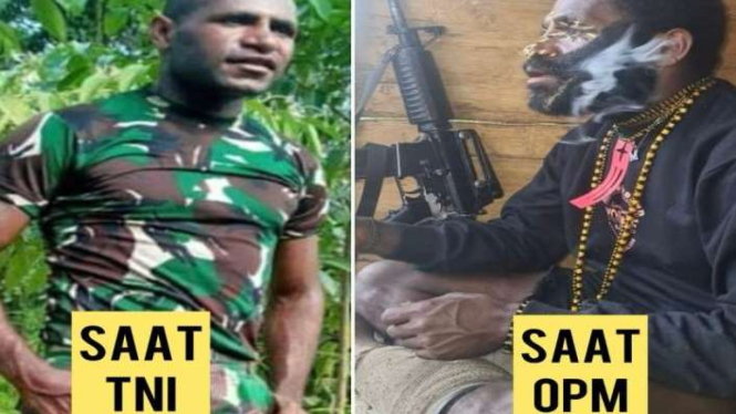 Desertir TNI atas nama Danis Murib 