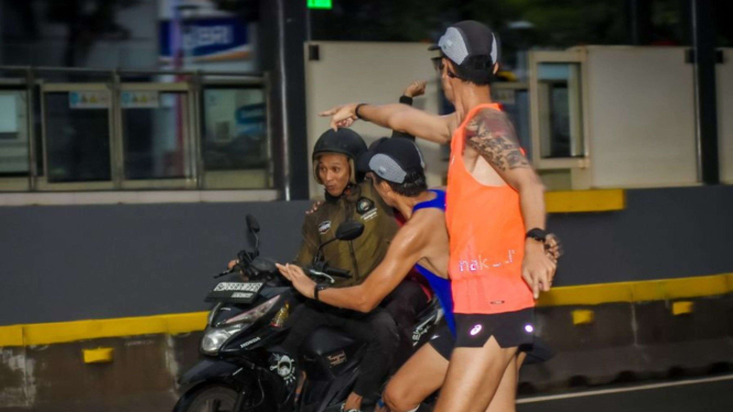 Viral Muka dan pelat Nomor Motor Terduga Pelaku Jambret di CFD Tersebar
