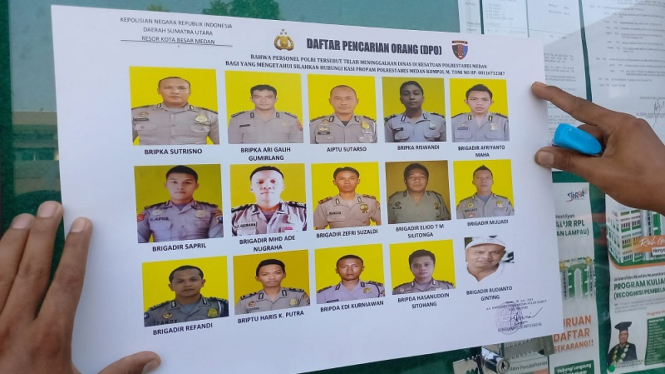 15 polisi di Polrestabes Medan masuk DPO