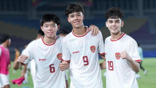 Tiga pemain diaspora Timnas U16, Lucas Lee, Matthew Kohnke, dan Matt Baker