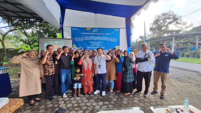 PNM membentuk klasterisasi budidaya ikan di ember atau budidamber