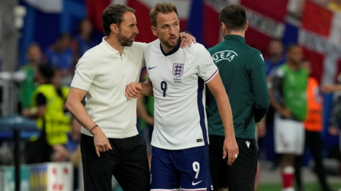 Harry Kane dan Gareth Southgate di EURO 2024