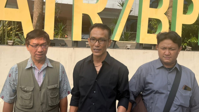 Warga Cianjur, Ridwan mendatangi Kantor Menteri ATR Agus Harimurti Yudhoyono