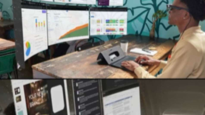 Laptop tanpa layar