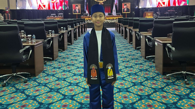 Pembalap gokart Abyan Aqila Kurniawan