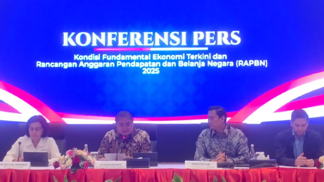Konferensi pers terkait Kondisi Fundamental Ekonomi Terkini dan Rencana Anggaran Pendapatan dan Belanja Negara (APBN) 2025