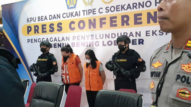 Dua wanita pelaku penyelundupan benih lobster tertangkap bea cukai soekarno-hatta