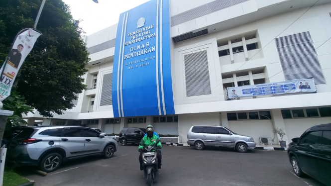 Kantor Disdik Sumut, di Kota Medan.(B.S.Putra/VIVA)