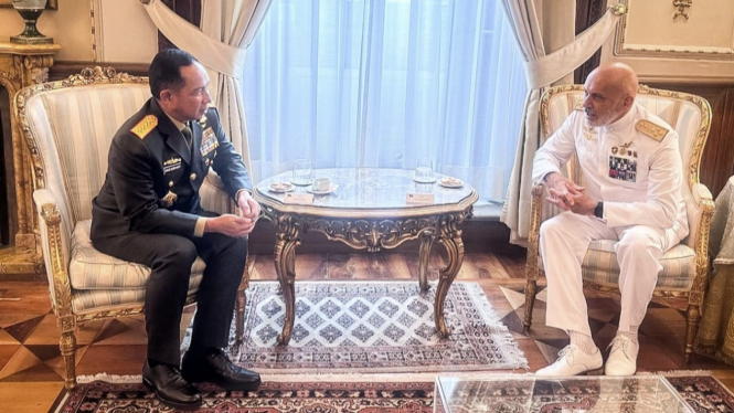 VIVA Militer: Panglima TNI bertemu Admiral Giuseppe Cavo Dragone di Italia