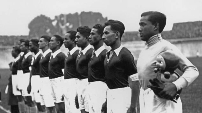 Indonesia saat masih bernama Hindia Belanda di ajang Piala Dunia 1938
