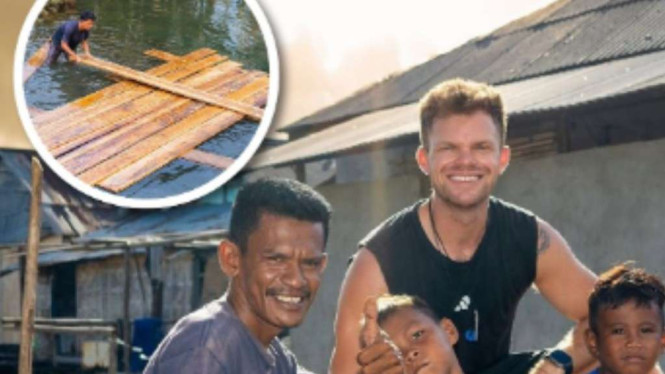 Bule Denmark perbaiki jembatan