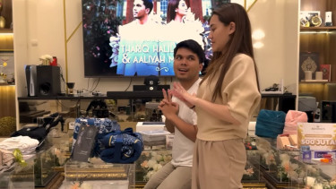 Thariq Halilintar dan Aaliyah Massaid