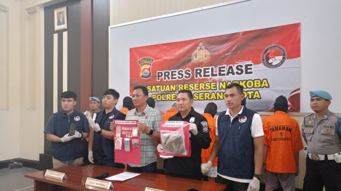 Barang Bukti Sabu dan Narkoba di Polresta Serkot.