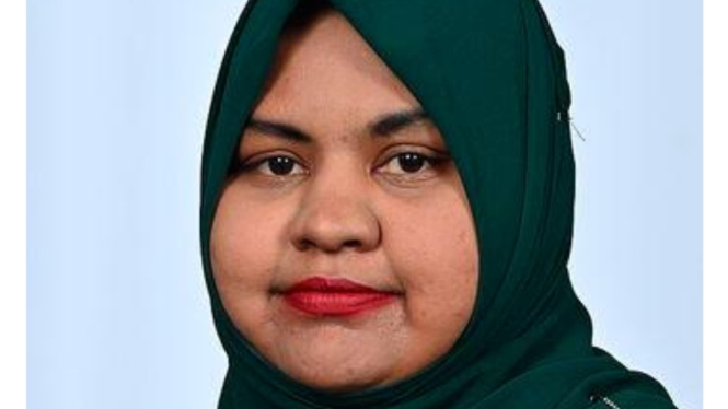 Menteri Lingkungan Hidup, Perubahan Iklim dan Energi, Fathimath Shamnaz Ali Saleem (Doc: The Sundaily)