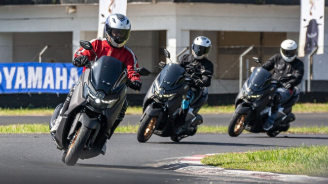 Test ride Yamaha NMAX Turbo di Sirkuit Sentul, Bogor