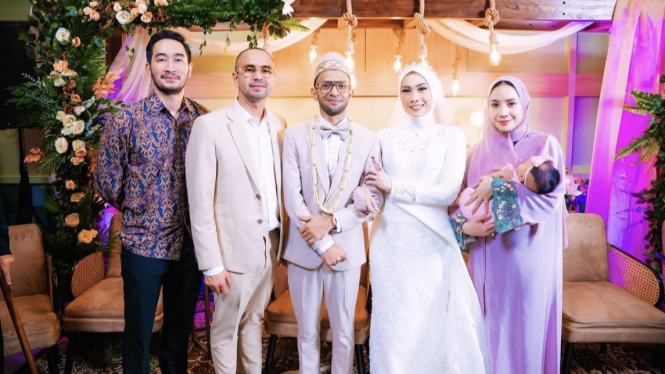 Raffi Ahmad dan Nagita Slavina di Pernikahan Haikal