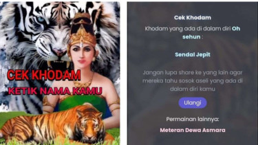 Ramai fenomona cek khodam