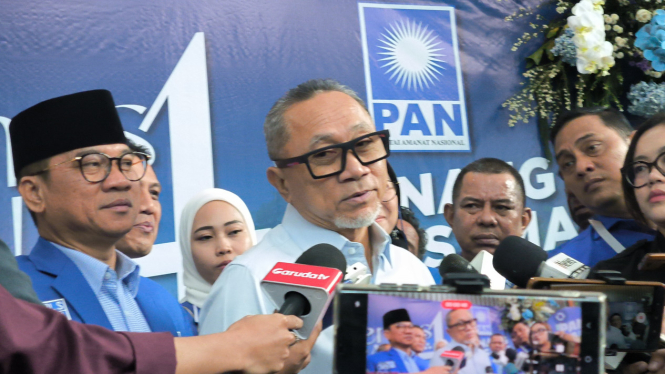 Ketua Umum PAN, Zulkifli Hasan alias Zulhas di Kantor DPP PAN, Jakarta Selatan, Sabtu, 29 Juni 2024