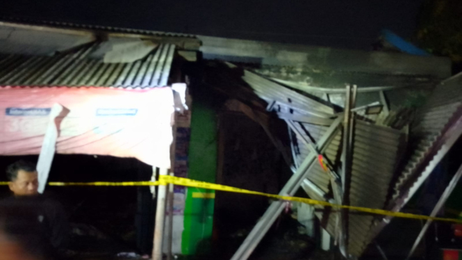 Lokasi kejadian ledakan gas yang menewaskan 1 orang