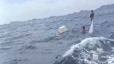 Kapal nelayan tenggelam di Pulau Padar, Labuan Bajo
