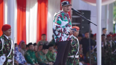 Ketum Muhammadiyah Haedar Nashir di Apel Akbar KOKAM di UMB