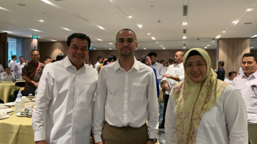 Calon Bupati dan Wakil Bupati Tangerang, bersama Raffi Ahmad