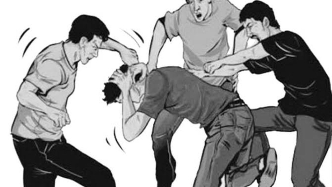 Ilustrasi pencuri dikeroyok massa