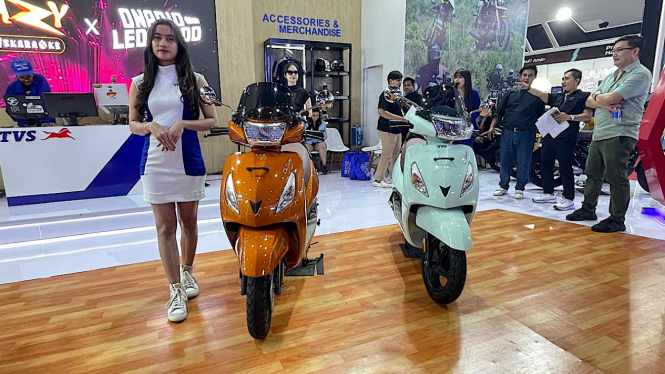 TVS Callisto 110 Series di Jakarta Fair Kemayoran 2024