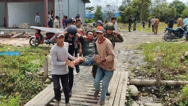 Warga korban bentrok di Nduga 