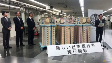 Peluncuran Uang Kertas Baru di Jepang (Doc: Channel News Asia)
