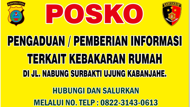 Polisi Buka Posko Pengaduan.(istimewa/VIVA)