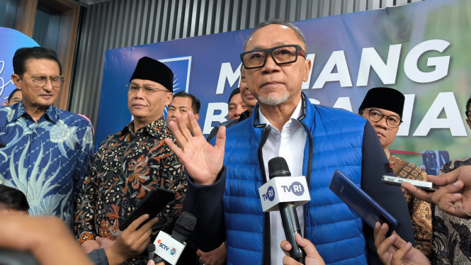 Ketua Umum PAN Zulkifli Hasan alias Zulhas di Kantor DPP PAN, Jakarta Selatan, Rabu, 3 Juli 2024