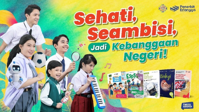 Penerbit Buku Erlangga mempersembahkan Buku Tahun Ajaran Baru 2024