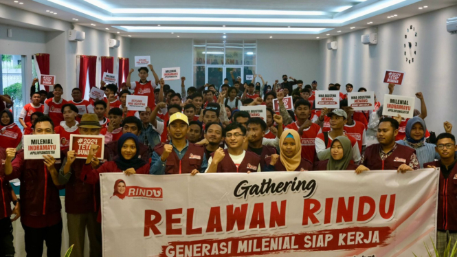 Relawan Rindu dukung Nina Agustina di Pilkada Indramayu