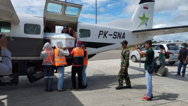 Jenazah korban penyerangan di Nduga, Papua Pegunungan.
