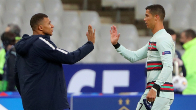 Kylian Mbappe dan Cristiano Ronaldo